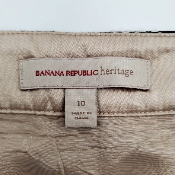 Banana Republic Heritage Gray Black Striped Animal Print Mini Skirt - Picture 8 of 8